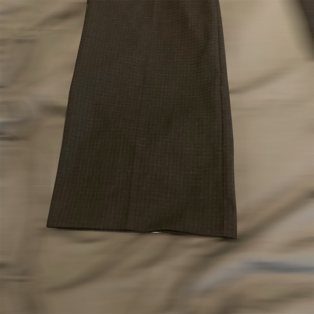 NWOT Ann Taylor Factory Charcoal gray burgundy Check dress pants Sz 10 - Picture 16 of 16